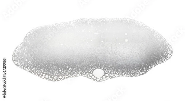 Fototapeta Soap foam or shampoo Soap foam texture or shampoo surface with bubble isolated with clipping path on background.