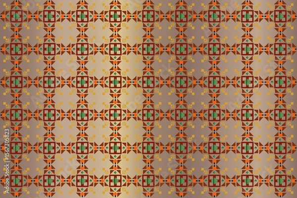 Obraz vintage seamless pattern with flowers