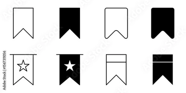 Fototapeta bookmark, favorite, label, save icon