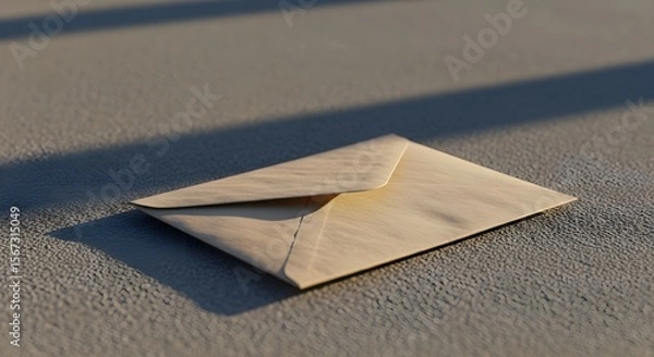 Fototapeta open envelope with paper