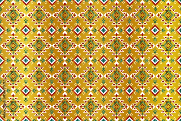 Obraz seamless pattern with golden stars