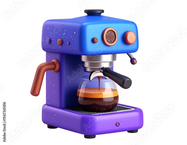 Fototapeta 3D Espresso Machine Illustration
