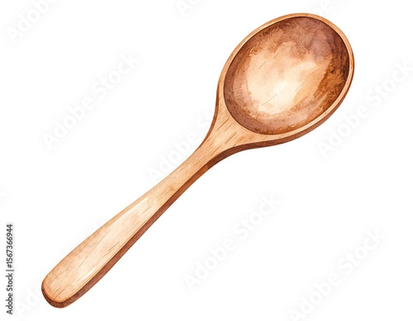 Fototapeta Wooden Spoon Illustration