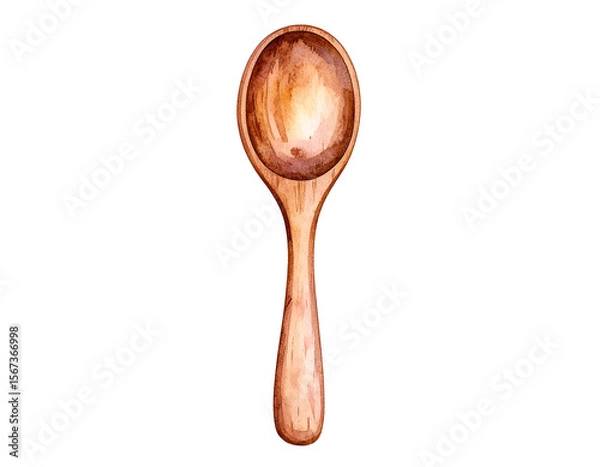 Fototapeta Wooden Spoon Illustration