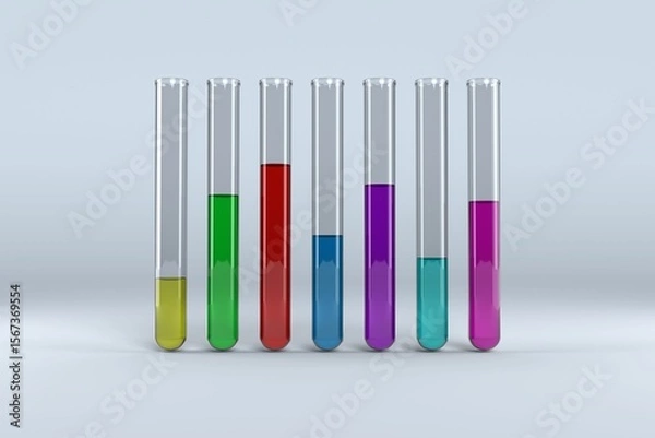 Fototapeta Test tube with chemical solution