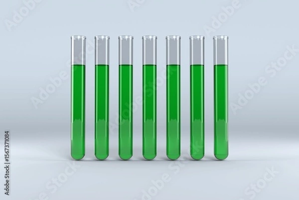 Fototapeta Test tube with chemical solution