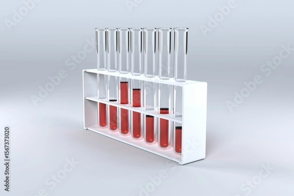 Fototapeta Test tube with chemical solution