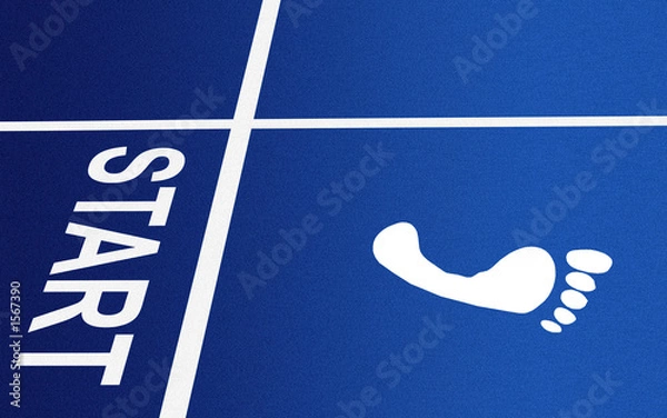 Fototapeta start field