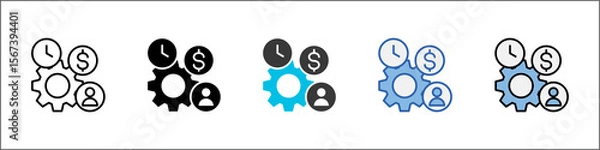 Obraz Resources Icon Pack Multistyle Illustration