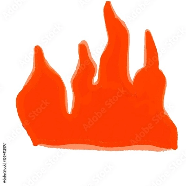 Fototapeta red paint brush