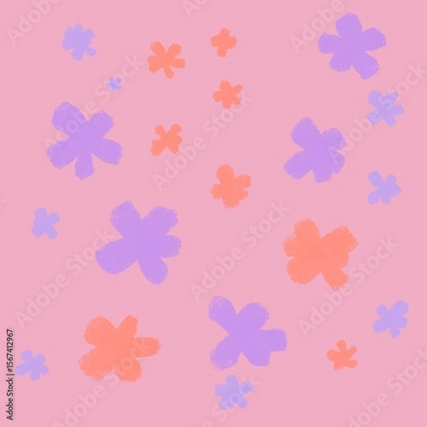 Fototapeta seamless floral pattern