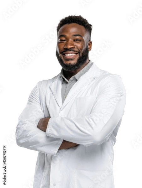 Obraz Professional pharmacist in transparent background