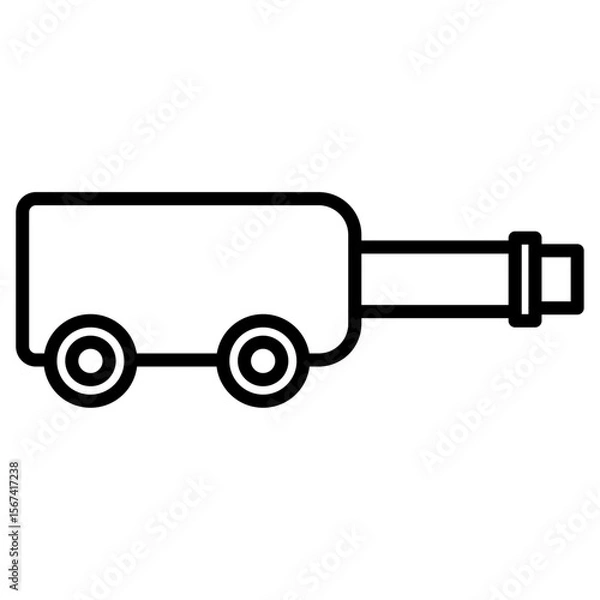 Obraz wine delivery icon flat thin outline art logo