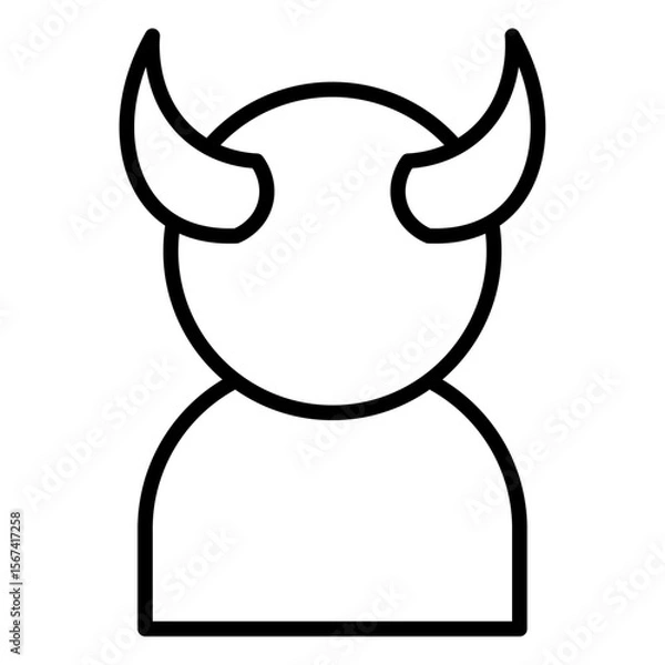 Obraz wing icon flat thin outline art logo