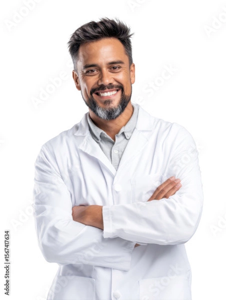 Obraz Professional pharmacist in transparent background