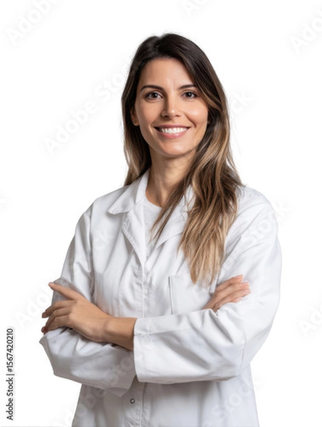 Obraz Professional pharmacist in transparent background