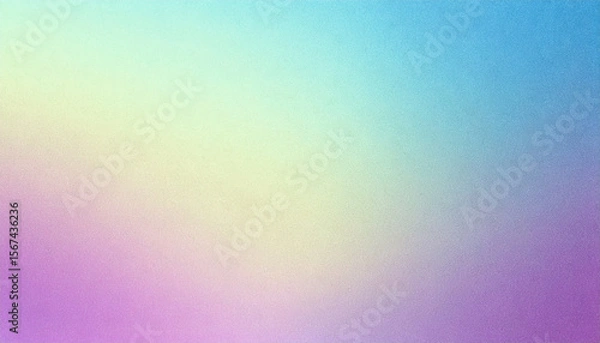 Obraz Soft pastel gradient background in blue, pink, and yellow hues