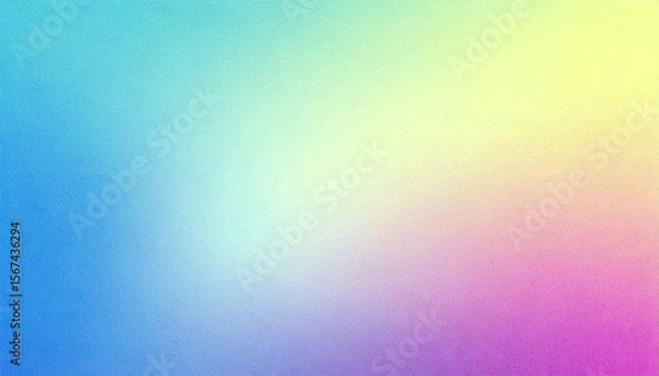 Obraz A vibrant pastel gradient background with blue, pink, and yellow tones