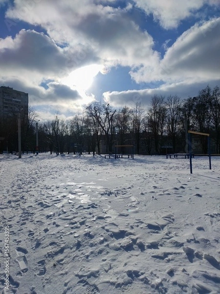 Obraz winter landscape with snow