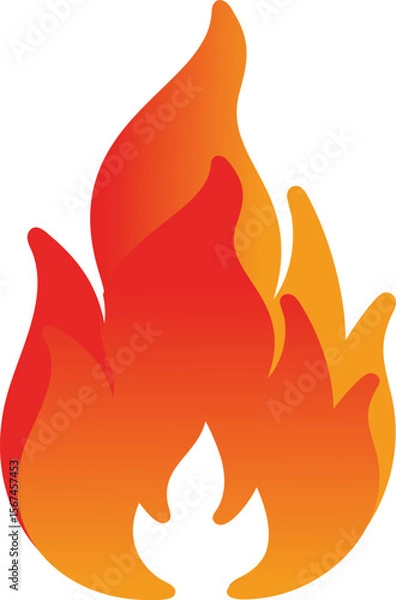 Fototapeta Fire effect vector design