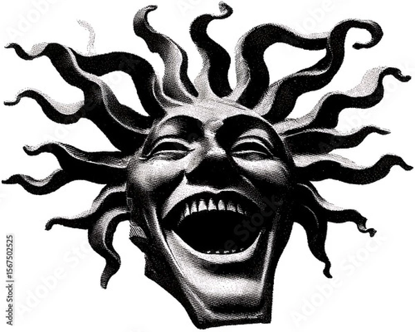 Obraz Joyful sun face