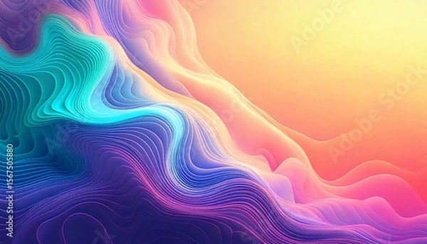 Obraz abstract colorful with waves and fluid pattern background simple and clear