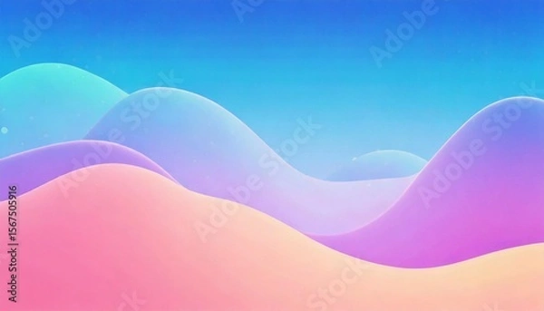 Obraz abstract colorful with waves and fluid pattern background simple and clear