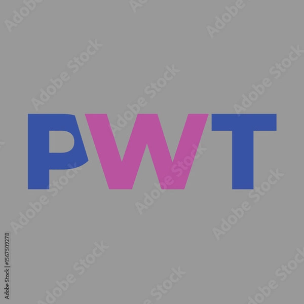 Fototapeta PWT Company Logo Design.eps
