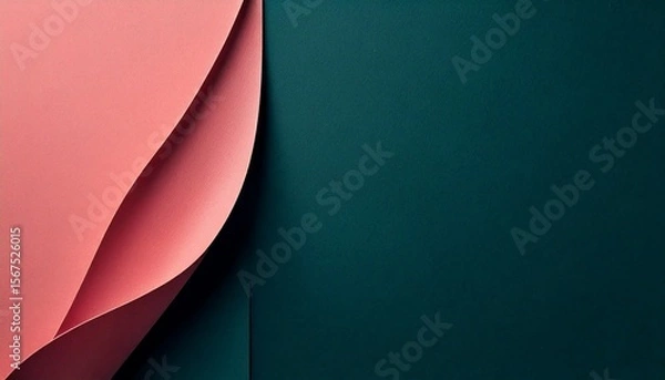 Obraz abstract dark pastel black and pink color wallpaper with simple curve pattern 