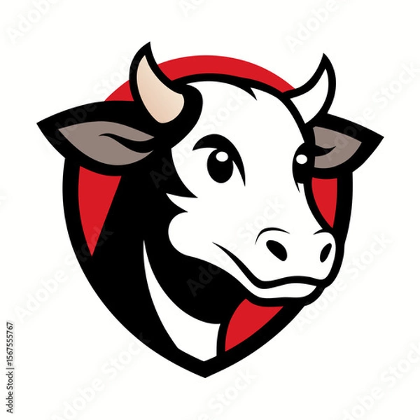 Obraz funny cow cartoon