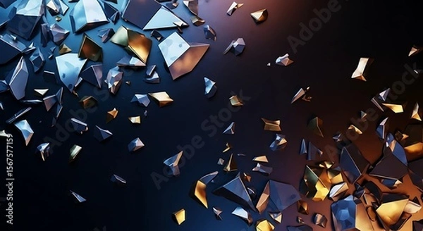 Fototapeta Backgrounds -Vibrant Abstract Metallic Textures & Digital Art  – High-Resolution Patterns for Graphic Design, Websites, and Creative Projects Illustrations