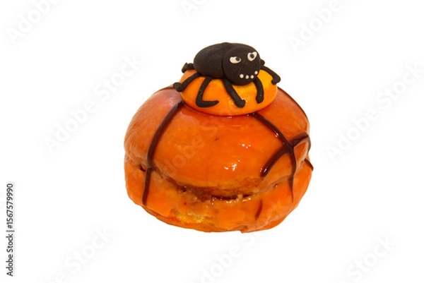 Obraz Creative Halloween cake isolated on white background
