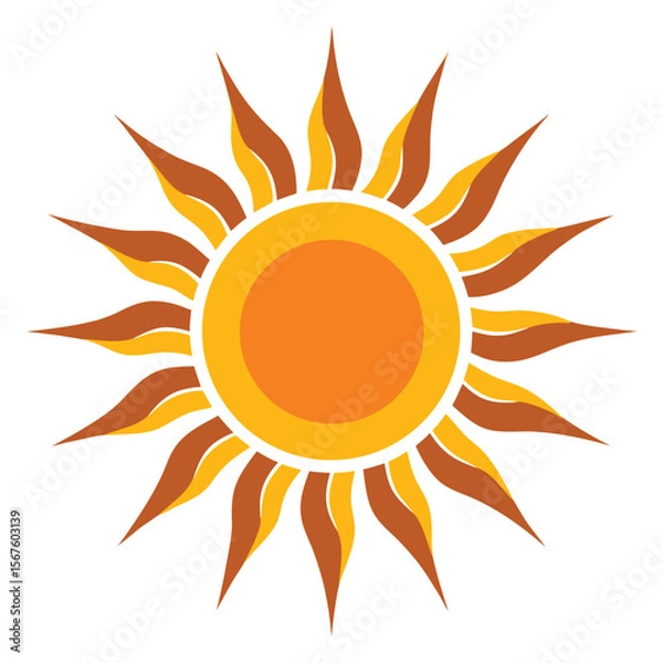 Fototapeta sun icon vector illustration
