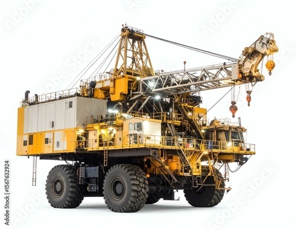 Fototapeta Heavy machinery for construction projects.
