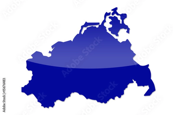 Obraz Karte Bundesland MV