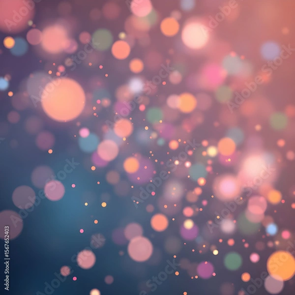 Fototapeta a shimmering and soft bokeh background featuring vibrant pink and purple hues with sparkling light particles