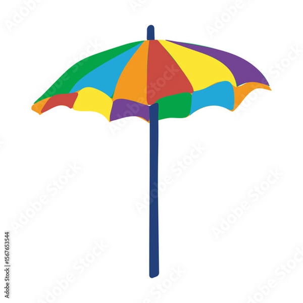 Fototapeta vector umbrella rainbow