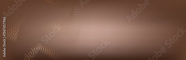 Obraz Abstract Music background. Big Data Particle Flow Visualisation chemical industry. Science infographic futuristic illustration. Sound wave. Premium background design with mocha mousse sound wave