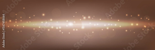 Obraz Happy New Year Abstract shiny Gold glitter wave with Bokeh design element. Vector Golden Glitter Wavy Lines. Gold wave. Luxury Christmas, New Year, Anniversary, Award Background