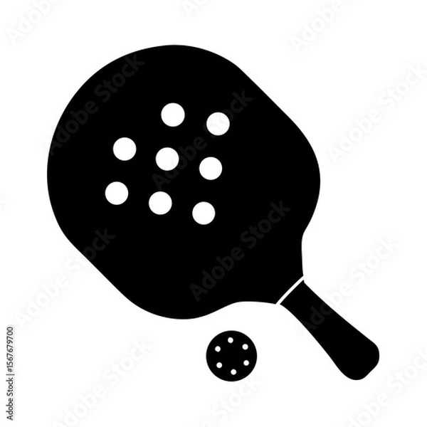 Fototapeta  tennis racket and ball vector
