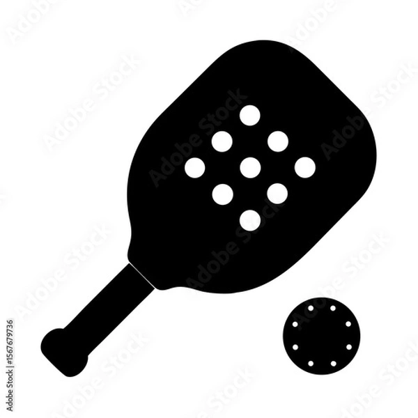 Fototapeta  tennis racket and ball vector
