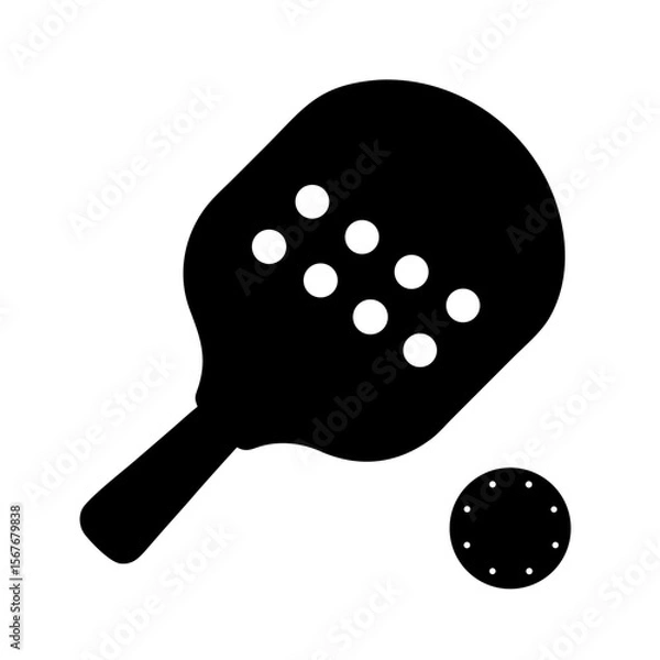 Fototapeta tennis racket with ball vector