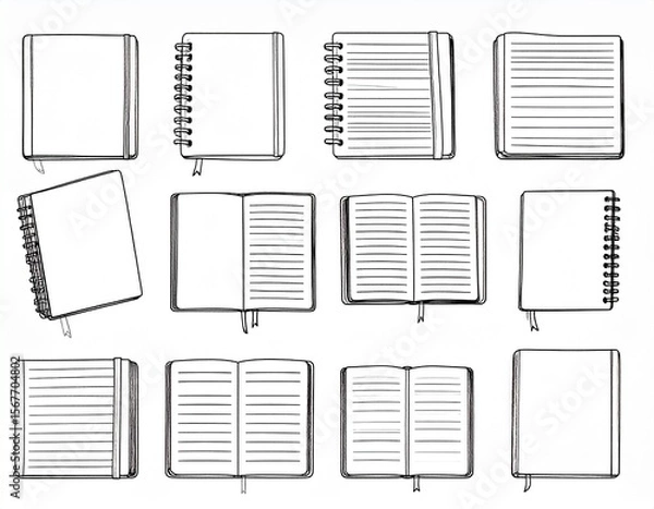 Obraz 紙　ノート　イラスト