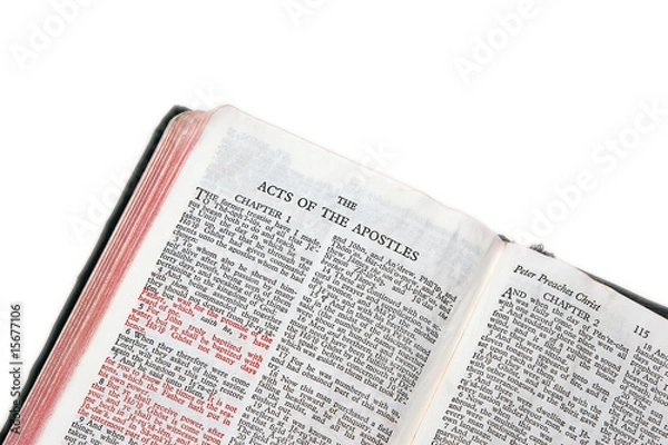 Obraz bible open to acts of apostles