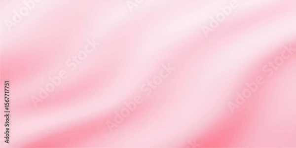 Fototapeta Soft pink abstract background with smooth wavy lines, light gradient shading, flowing texture, minimal and calm appearance, monochromatic vector style.