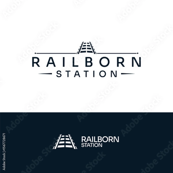 Obraz Elegant Monochrome Railway