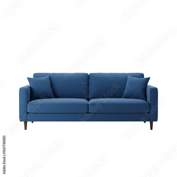 Obraz ソファ、インテリア、ブルー