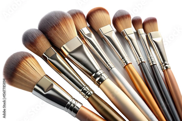 Fototapeta 3D Rendering of beautiful, trending and realistic Brushes with white background