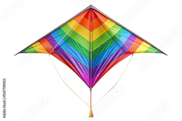 Fototapeta 3D Rendering of beautiful, trending and realistic Kite with white background