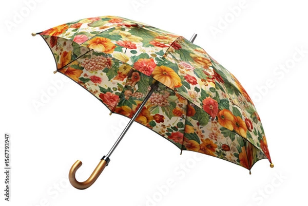 Fototapeta 3D Rendering of beautiful, trending and realistic Umbrella with white background